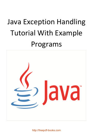 Free Download PDF Books, Java Exception Handling Tutorial With Example Programs, Java Programming Tutorial Book