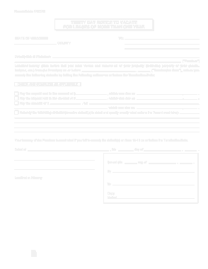 Wisconsin 30 Day Notice To Quit Form Template