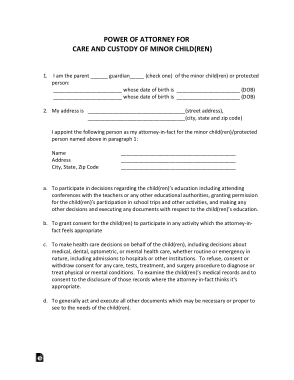 Free Download PDF Books, North Dakota Minor Child Parental Power Of Attorney