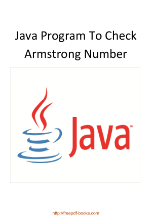 Java Program To Check Armstrong Number