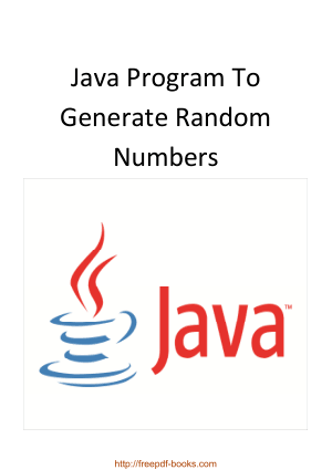 Java Program To Generate Random Numbers