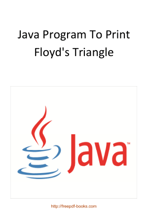 Java Program To Print Floyd’s Triangle, Java Programming Tutorial Book