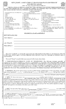 New Jersey Association Of Realtors Residential Lease Agreement Form Template