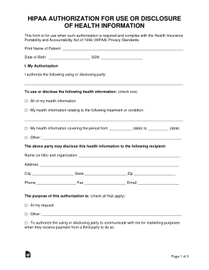 Free Download PDF Books, Hipaa Authorization For Use Or Disclosure Of Health Information Form Template