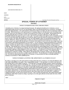 California Limited Power Of Attorney Form Template