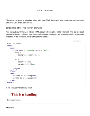 CSS Inclusion _ with Examples