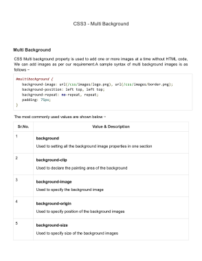 CSS3 Multi Background _ with Examples