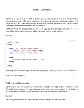HTML Comments _ with Examples