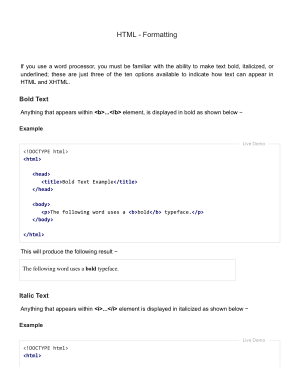 HTML Formatting _ with Examples