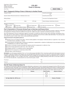 Free Download PDF Books, Connecticut Tax Power Of Attorney Lgl 001 Form Template