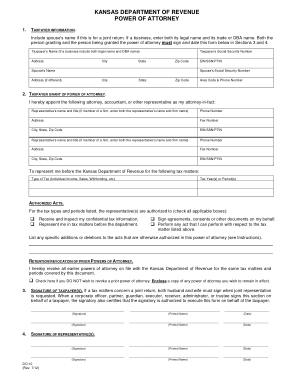 Free Download PDF Books, Kansas Tax Power Of Attorney Form Template