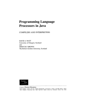 Programming Language Processors in Java Compilers and Interpreters