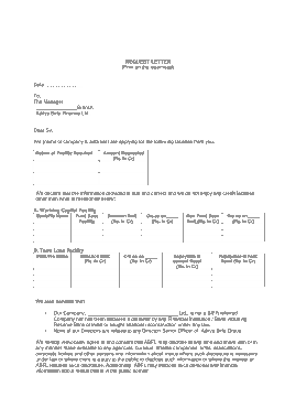 Business Loan Request Letter Template