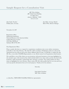 Request For Business Visit Letter Template