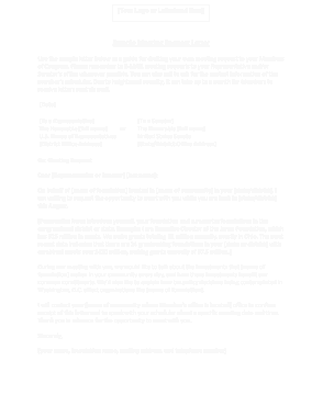 Formal Meeting Request Letter Format Template