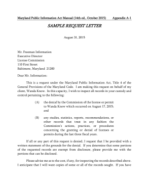 Formal Request Letter Format Template