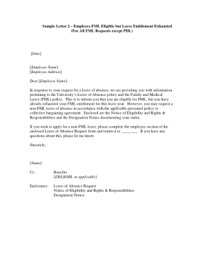 Leave Request Cover Letter Template