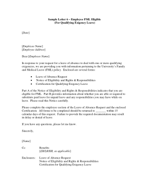 Medical Leave Request Letter Template