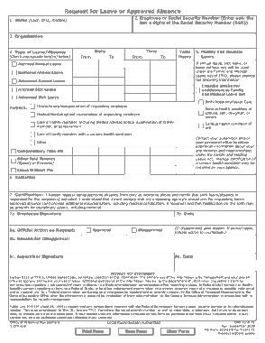Request For Leave Or Approved Absence Letter Template