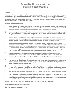 Professional Request For Letter Of Recommendation Template
