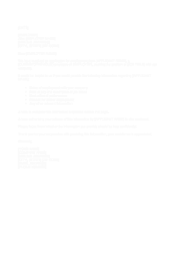 Request For Employment Reference Letter Template