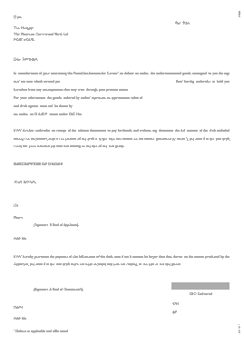 Guarantee Request Letter Template