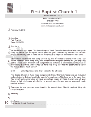 Letter Of Request For Church Template