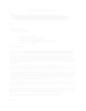 Refund Request Rejecting Letter Template