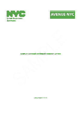 Service Extension Request Letter Template