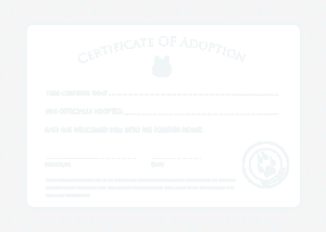 Free Certificate of Adoption Template