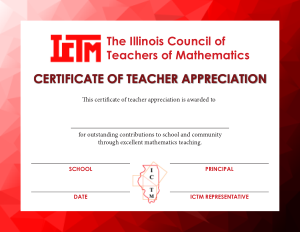 Teacher Appreciation Award Certificates Template