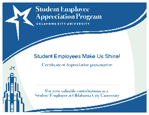 Student Employee Appreciation Certificate Template