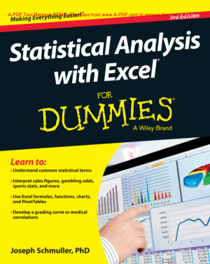Statistical Analysis with Excel For Dummies 3rd Edition, Excel Formulas Tutorial