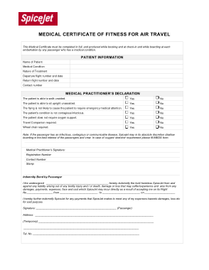 Sample Medical Fitness Certificate Template