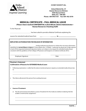 Sample Medical Certificate for School Leave Template