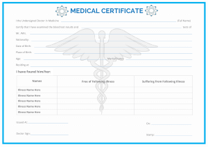 Free Download PDF Books, Example Confirmatory Medical Certificate Template