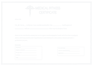 Free Medical Certificate Template