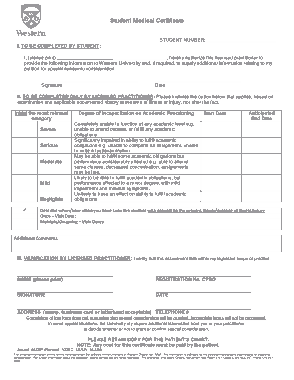 Student Medical Certificate Template