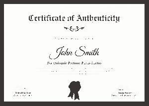 Employee Authenticity Certificate Template