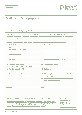 Teaching Employment Certificate Template