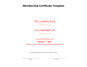 Free Download PDF Books, Free Membership Certificate Template