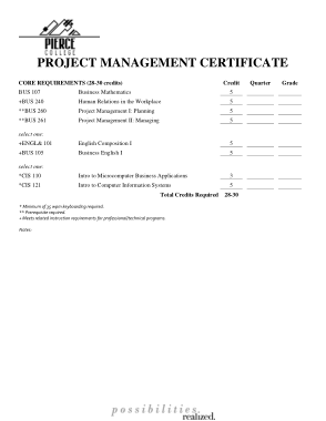 College Project Certificate Template