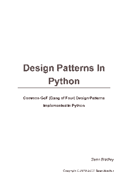 Free Download PDF Books, Design Patterns implemented in Python (2021)