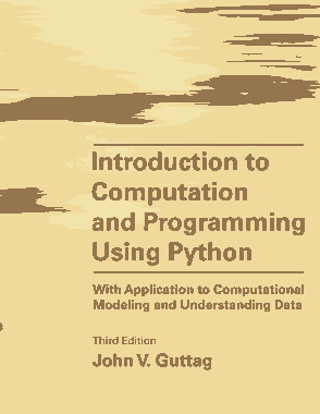 Free Download PDF Books, Introduction to Computation and Programming Using Python (2021)