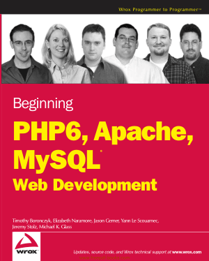 Beginning PHP 6 Apache MySQL 6 Web Development, Pdf Free Download