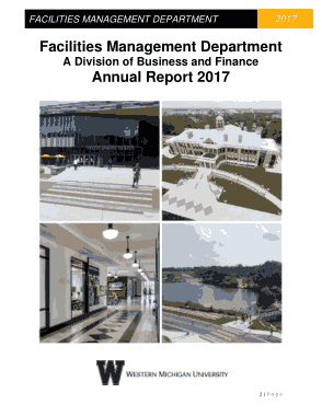 Facilities Management Annual Report Sample Template