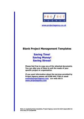 Blank Project Management Report Sample Template