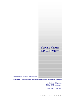 Supply Chain Management Report Template