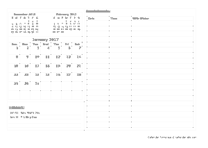 Appointment Monthly Calendar Template