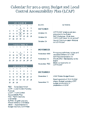 Budget Plan Monthly Calendar Template
